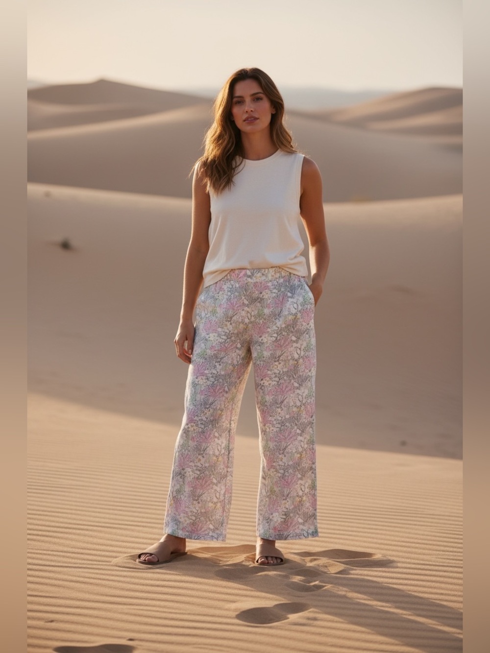 Taj by Sabrina Crippa wide leg pants
